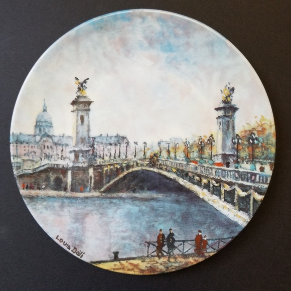 Henri D'Arceau L. & Fils Collectible Plate / Le Pont Alexander III - Picture 2 of 8